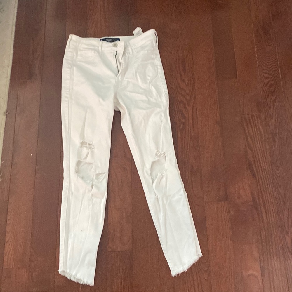 Hollister cropped skinny jeans